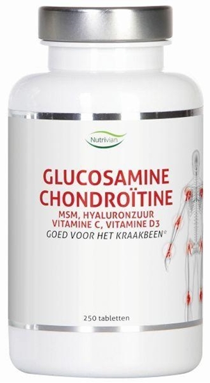 Nutrivian Glucosamine chondroitine MSM hyaluron vit D3/C afbeelding