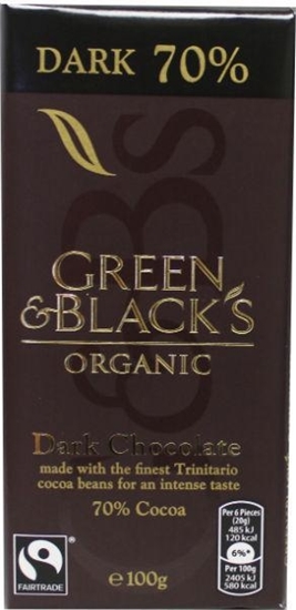 Green & Black Pure chocolade 70% afbeelding