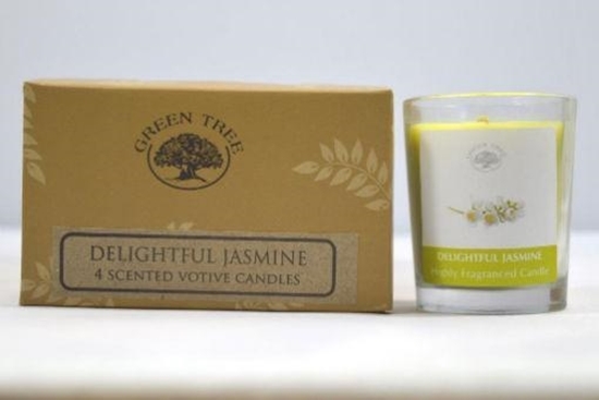 Green Tree Geurkaars delightful jasmin votives afbeelding
