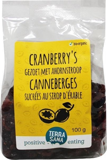 TerraSana Cranberry gedroogd ahornsiroop afbeelding