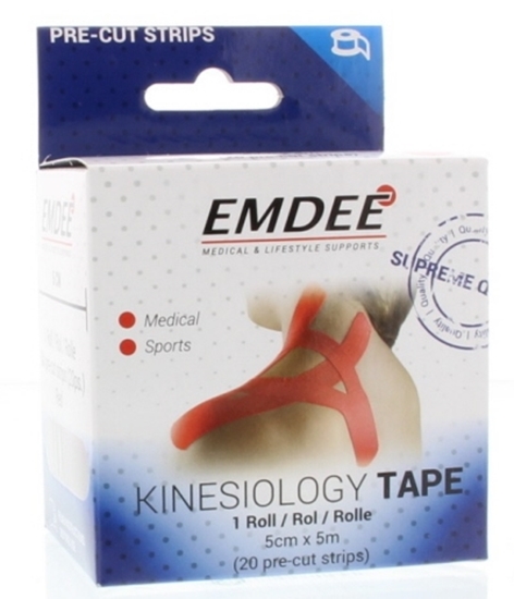 Emdee Kinesio tape rood afbeelding