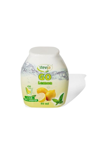 Stevija Stevia limonadesiroop go lemon afbeelding