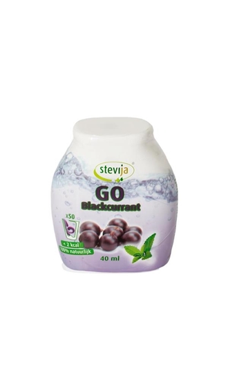 Stevija Stevia limonadesiroop go blackcurrant afbeelding