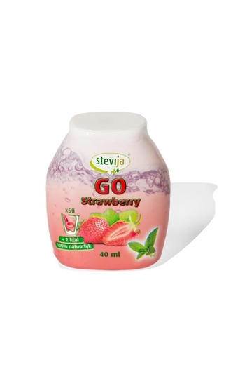 Stevija Stevia limonadesiroop go strawberry afbeelding