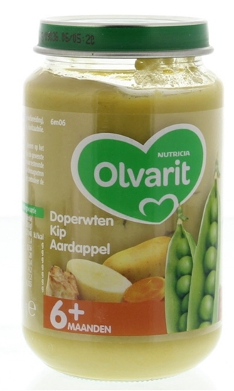Olvarit Doperwten kip aardappel 6M06 afbeelding