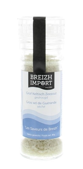 Breizh Import Grof keltisch zeezout gedroogd strooimolen afbeelding