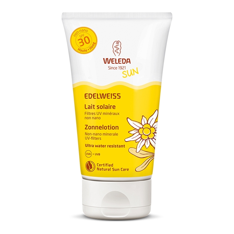 Weleda natuurcosmetica Edelweiss zonnelotion SPF30 Weleda natuurcosmetica Edelweiss zonnelotion SPF30 afbeelding