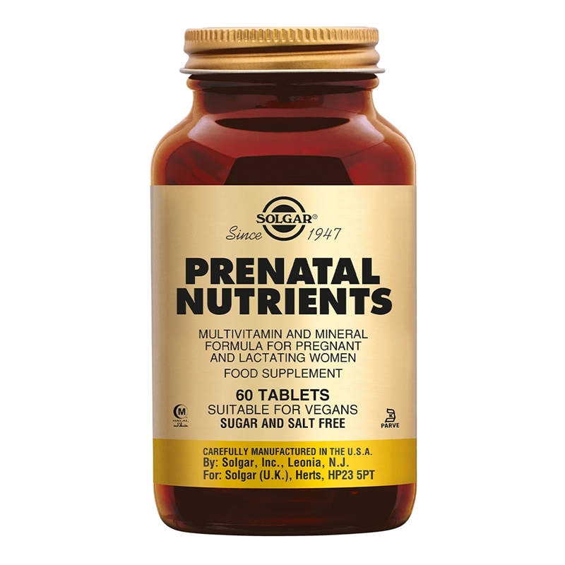 Solgar Vitamins Prenatal Nutrients zwangerschapsmulti Solgar Vitamins Prenatal Nutrients zwangerschapsmulti afbeelding