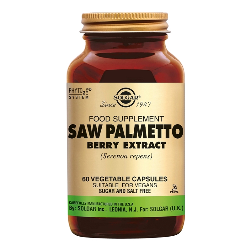 Solgar Vitamins Saw Palmetto Berry Extract (zaagbladpalm, Serenoa repens) Solgar Vitamins Saw Palmetto Berry Extract (zaagbladpalm, Serenoa repens) afbeelding