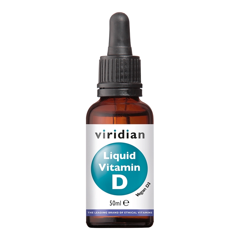 Viridian Liquid Vitamin D3 (Vegan) 2000 IU (50 µg) Viridian Liquid Vitamin D3 (Vegan) 2000 IU (50 µg) afbeelding