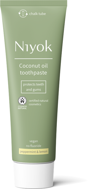 Niyok Coconut Oil Toothpaste Peppermint and Lemon Niyok Coconut Oil Toothpaste Peppermint and Lemon afbeelding