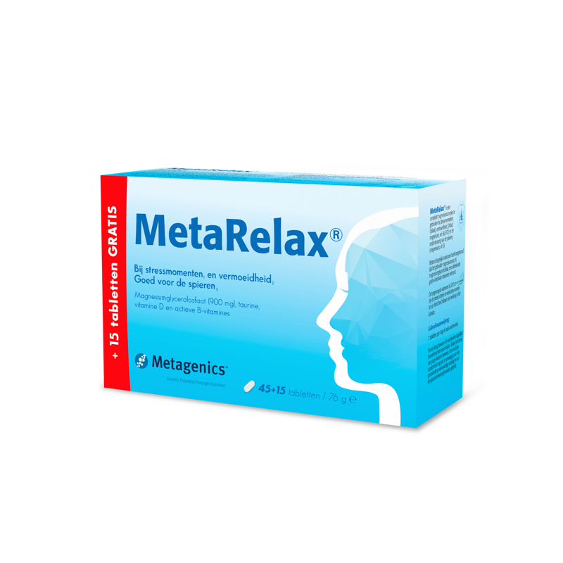 Metagenics MetaRelax tabletten voordeelverpakking (nu met vitamine D) Metagenics MetaRelax tabletten voordeelverpakking (nu met vitamine D) afbeelding